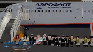 Полёт Мурманск - Москва Авиакомпанией Аэрофлот на Airbus 321 (Roblox)