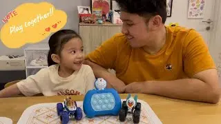 Family Game Time! Daddy vs Rosy | Pop-Up Machine Challenge 