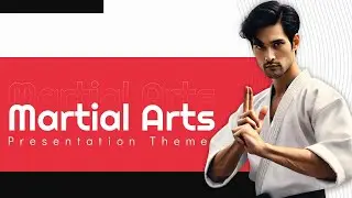 Martial Arts Theme Animated PPT Slides
