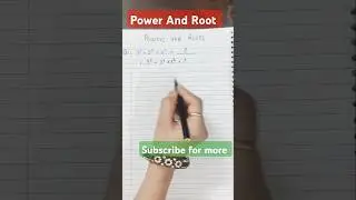 Exponential Simplification/Power and Root #maths #youtube #shortsfeed #viralvideo #trending #exponen