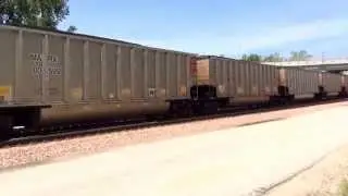 BNSF 5803 , 9793 MARX loaded coal EB Oreapolis , Ne 7-6-14