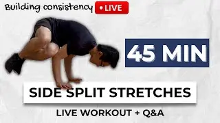 Lower Body and Side Splits Stretching Workout - Beginner Friendly and No Equipment Needed!