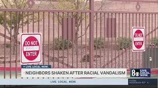 North Las Vegas community shaken after racial vandalism