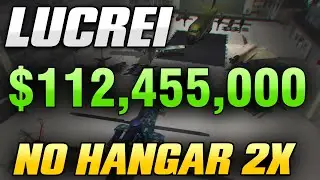 Fiz $112,455,000 com Hangar 2X SEMANA STONKS! - GTA Online
