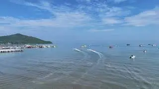 DJI Mini 4 Pro Captures Stunning Footage of Jet Skis Bang Saray, Thailand.