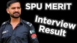 SPU Interview Result - Final Merit List #police #spu #police jobs