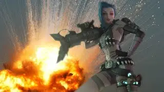 JINX FUNNY ULT SNIPE FROM ACROSS THE MAP