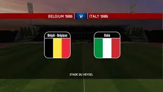 FIFA 14.European qualification FIFA World Cup 1986.Matchday 6. Chechoslovakia-Poland. Belgium-Italy