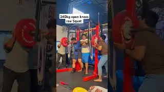 🏆🥇240kg raw Squat WPC Karnataka state powerlifting open championship strong man Best Lifter title