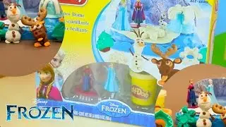 Play-Doh Disney Frozen Sparkle Snow Dome Set with Elsa and Anna Playdough
