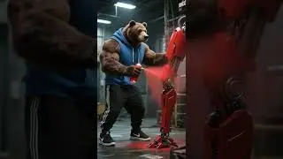 Steel Robot Surprise! Papa Bear&rsquo;s Big Gift!🤖🐻 #story #animals #cute