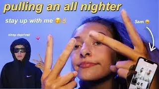 pulling an all nighter for no reason - stay up with me for 6 hours | Amy Menzies