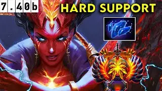 Queen Of Pain Immortal Hard Support Insane Support - Dota 2 Patch 7.40b Pro Pub Gameplay