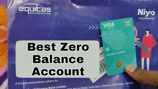 Equitas bank account Niyo zero balance account debit card unboxing 2025