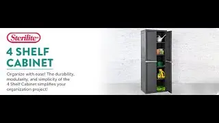 Sterilite 4 Shelf Cabinet Review &ndash; Best Storage Solution for Garage & Pantry!