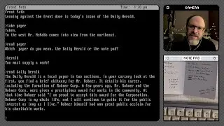 Deadline &ndash; Part 3 &ndash; murder mystery text adventure game