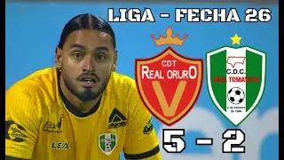 RESUMEN EXTENSO: Real Oruro 5 – 2 Real Tomayapo | Liga de la División Profesional, Fecha 26