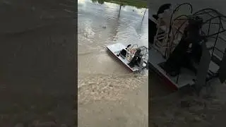 RC gas airboat #rc #airboat #rcboat #shorts