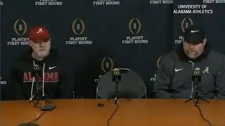Alabama postgame news conference after playoff victory over OU