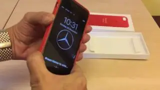 Apple Official iPhone SE Leather Case - (PRODUCT) Red