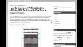 How To Connect HP BladeSystem c7000/c3000 To Cisco Unified Fabric