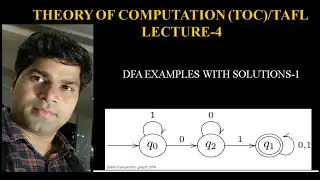 TOC4-Deterministic Finite Automata (DFA Examples with Solutions-1) | TAFL