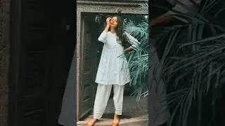 Beautiful Simple Casual wear white dress design for girls 2022|White kurti design 2022