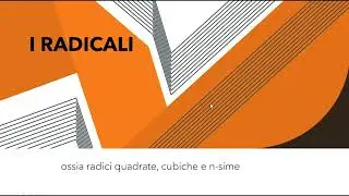 I radicali