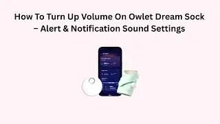 How To Turn Up Volume On Owlet Dream Sock &ndash; Alert & Notification Sound Settings