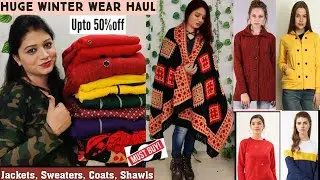 50% Off 💃Huge Affordable Winter Wear Haul🧑&zwj;🎄 Jackets, Coat, Sweaters, Shawls💖Must Watch💃 Pink'sHouse