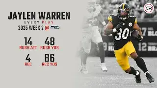 Jaylen Warren Week 2 Highlights | Every Run, Target, and Catch vs Seahawks