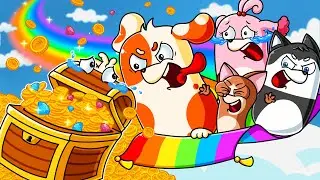 HOO DOO RAINBOW | Chase the Magic Rainbow 🌈 | Dog Animation | Hoo Doo Super Pup Cartoon