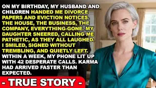 On My Birthday, My Husband and Children Served Me Divorce Papers