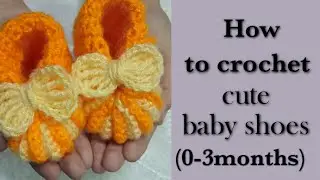 how to crochet  very easy baby shoes &hearts;️&hearts;️👌👌