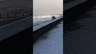 Snow at Seaham beach