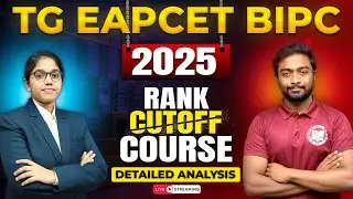 TG EAPCET BiPC RANK vs CUT OFF vs COURSE | Expert Analysis | 2025