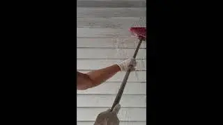 Easy siding cleaning-Full video #asmrscrubbing #cleantok #cleaning