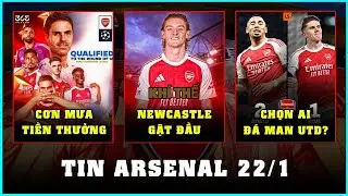 TIN ARSENAL 22/01, NEWCASTLE BẬT Đ&Egrave;N XANH VỤ GORDON, JESUS ĐƯỢC CHỌN Đ&Aacute; CH&Iacute;NH TRƯỚC MU