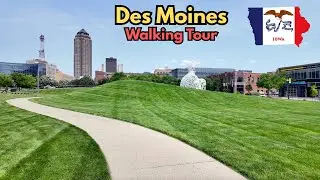 Des Moines, Iowa | Walking Tour 2025 [4K]