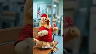 Chicken Gets Injection 😂 | Funny Crying Chicken Animation#funnyvideo #chickenfunny