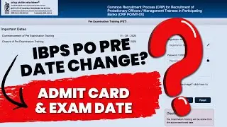 ✅ IBPS PO ADMIT CARD RELEASE DATE 😕 | IBPS PO PRELIMS 2025 | Rajan