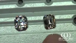 Squarish Emerald Cut vs Rectangularish Asscher :)