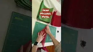 Dean Michael Petal tutorial #diy #wreath #flowerpetal #strawberrywreathpetal #makeitlikesharon