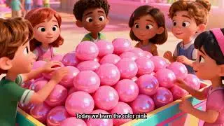 Learning the Color Pink | Learning Colors | Educational and Instructive Animated Children's Songs