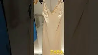 ZARA 🤍satin dress✨ sept 23 ⭐#zara #fashion #outfit #glamour #shopping #dress