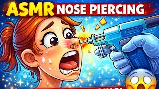 ASMR nose piercing treatment | AI generated | treatment | ASMR