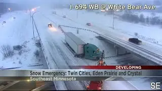 Minnesota cities declare snow emergencies following significant spring storm