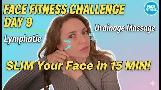 Lymphatic drainage massage face how to get slim face with good body weight Day 9