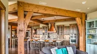 Gorgeous Timber Frame Home with Trusses, Gables, Classic Style Arches