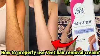 How to properly use Veet hair removal cream? #veet #trending #viralvideo #bodycare